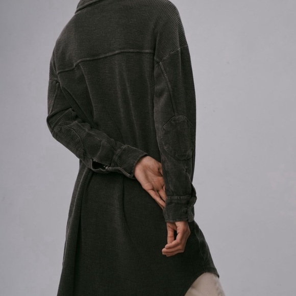 Anthropologie Pilcro Charcoal Grey Shacket - Picture 3 of 8